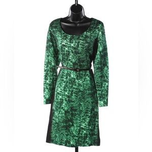 Oscar De La Renta Tie Dye Long Sleeve Dress NWT